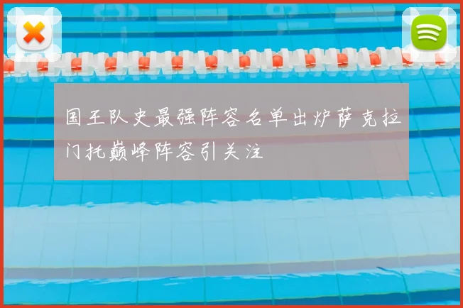 国王队史最强阵容名单出炉萨克拉门托巅峰阵容引关注