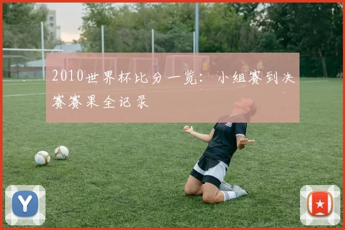 2010世界杯比分一览：小组赛到决赛赛果全记录